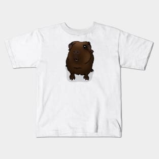 Chocolate Brown Guinea Pig Kids T-Shirt